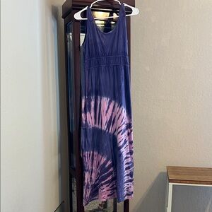 Prana Blue and Pink Maxi Dress